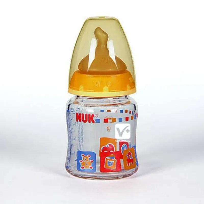 Nuk Glass Baby Bottle with Latex Teat First Choice 0-6 Months 120ml