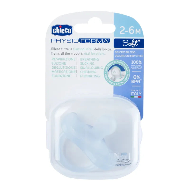 Chicco PhysioForma® Soft Pacifier 2-6M Blue 1PC