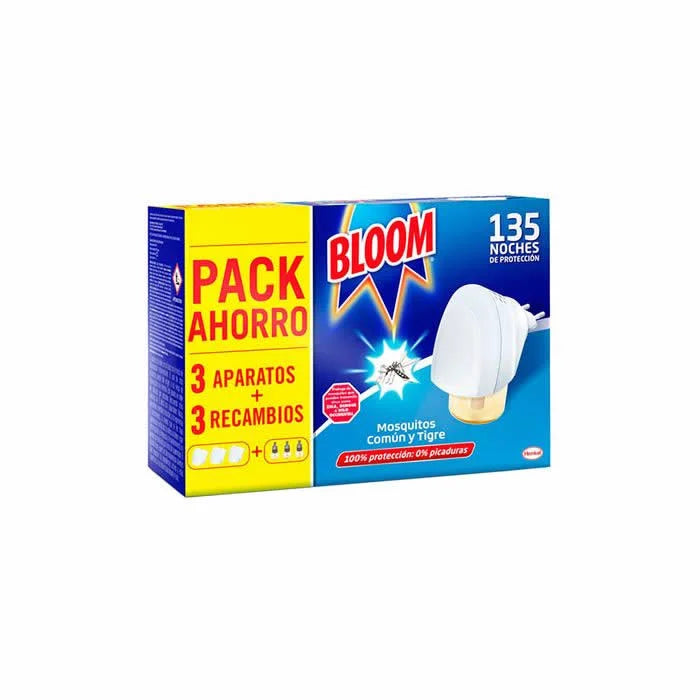Bloom Mosquito Común Y Tigre 3 Aparatos + 3 Recambios