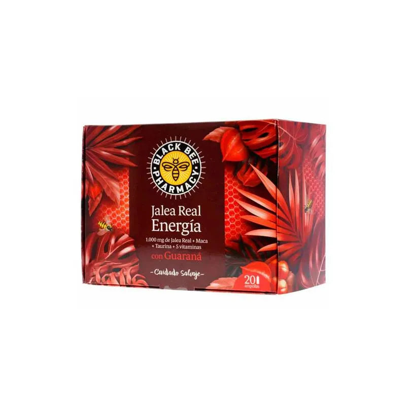 Black Bee Jalea Real Energía 20 Ampollas