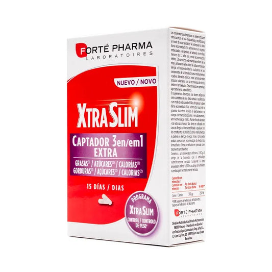 Forté Pharma Xtraslim Captador 3 in 1 60 Capsules 