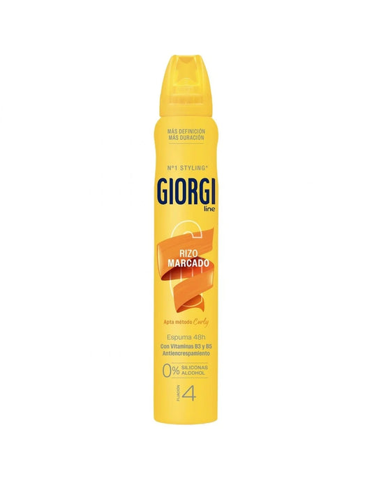Giorgi Line Rizos Marcados Espuma Fijadora Método Curly N4 250ml