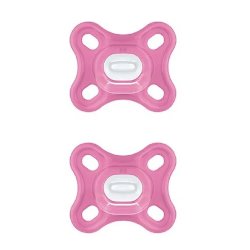 Mam Comfort Pacifier 100% Silicone Pink With Sterilizing Box 2 Units