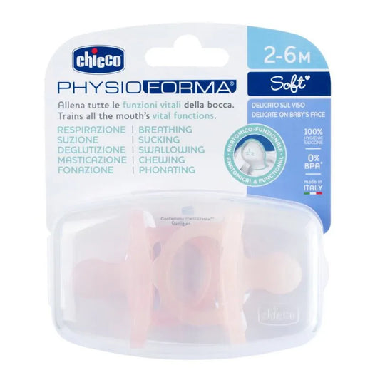 Chicco PhysioForma® Soft Pacifier 2-6M 2PCS