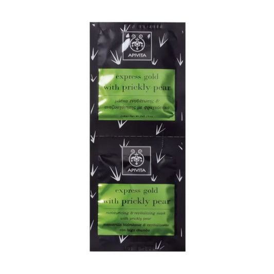Apivita Moisturizing And Revitalizing Mask With Prickly Pear 2x8ml