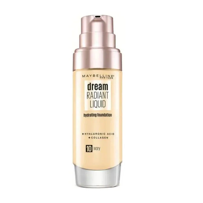 Maybelline Dream Satin Liquid Foundation & Serum 10 Ivory 30ml