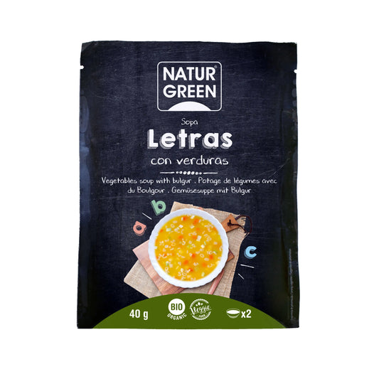 Naturgreen Sopa Letras Verduras 40g